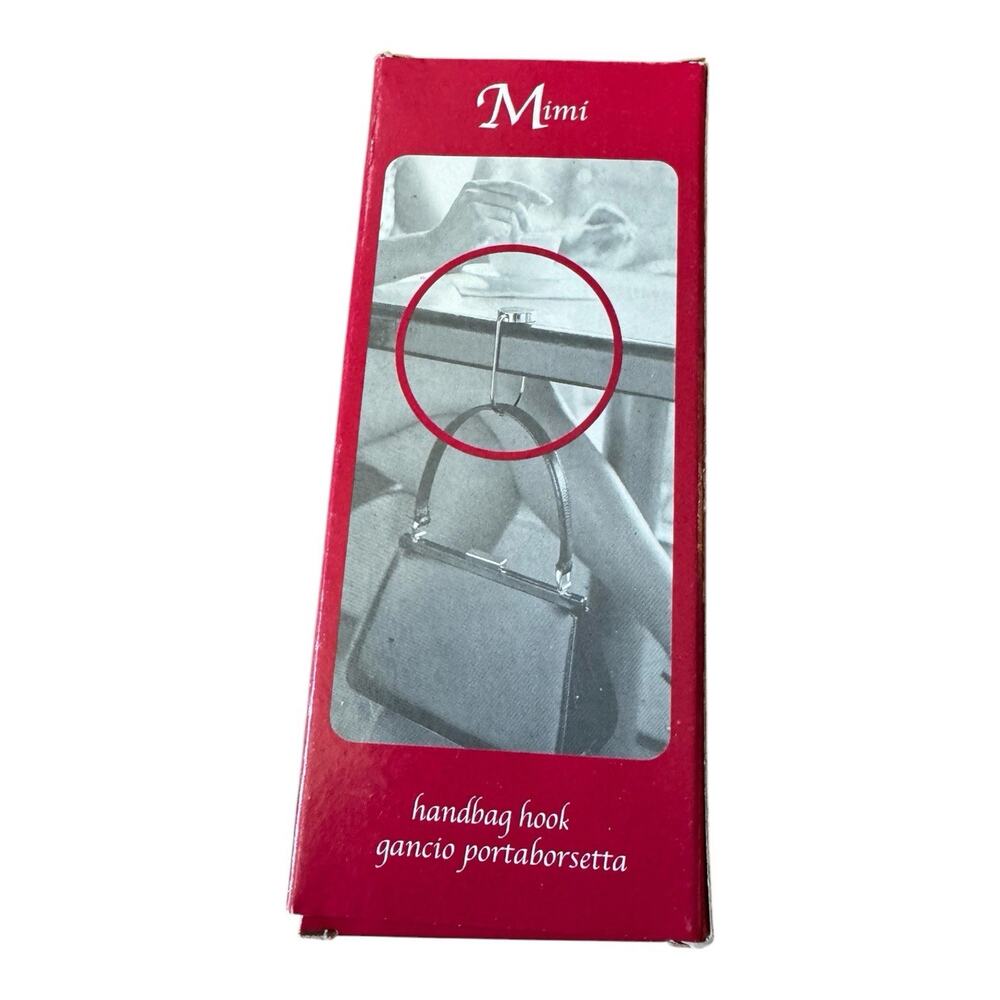 Vintage Mimi Handbag‎ Hook Purse Table Hanger NOS Made In Italy NIB Happy Hour